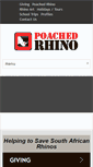 Mobile Screenshot of poachedrhino.org
