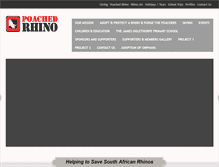 Tablet Screenshot of poachedrhino.org